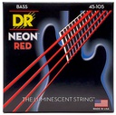 DR Strings Hi-Def Neon Red NRB-45 Medium 45/105