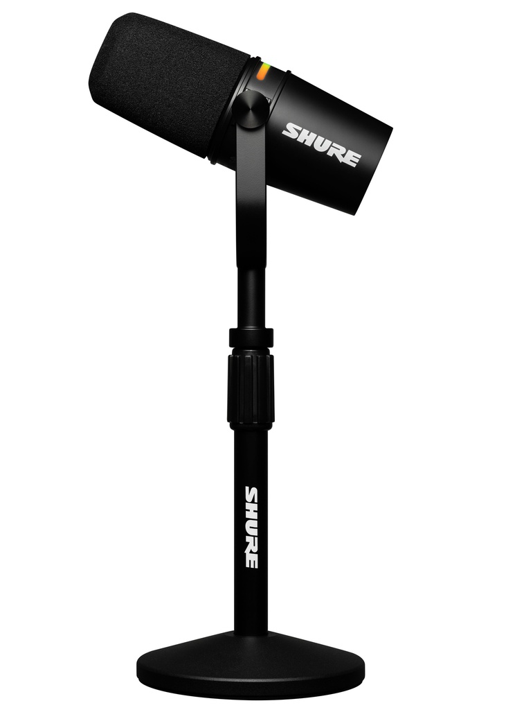 Shure MV7 Plus com suporte