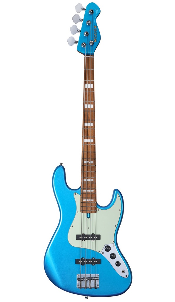 Mooer MBJ410 JZ-Style Electric Bass Guitar Metal Blue
