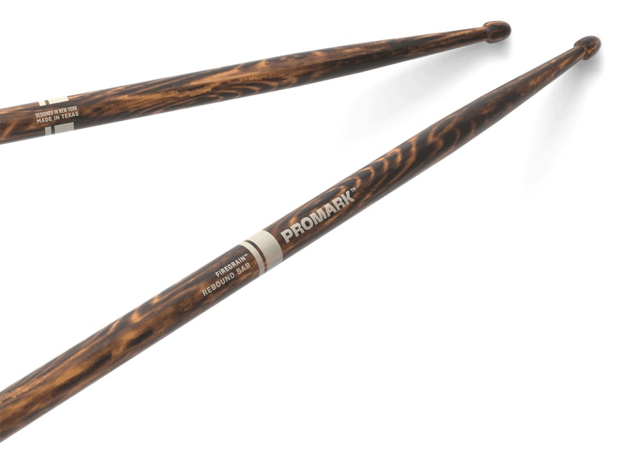 ProMark Rebound 5AB FireGrain Hickory Drumstick, Acorn Wood Tip