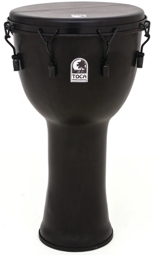 Toca SFDMX-10BM 10" Freestyle Djembe Black Mamba com afinação mecânica