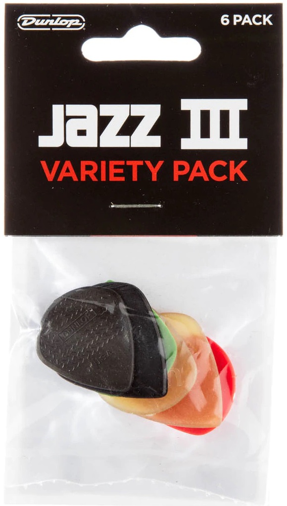 Dunlop PVP103 Guitar Pick Jazz III Variety Pack