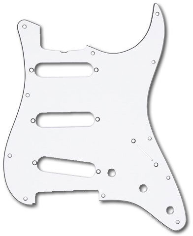 Fender 60s Era Strat Pickguard '62 White