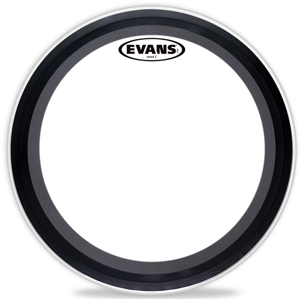 Evans 22" EMAD2 Clear Bass Drum