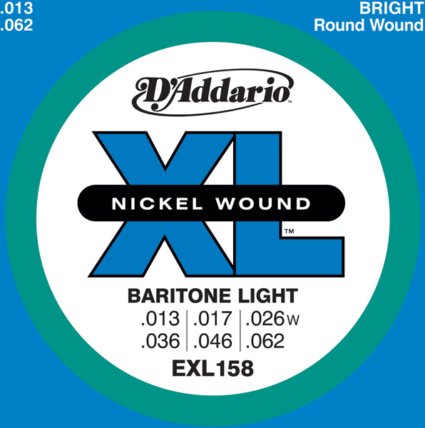 Daddario EXL158 Baritone Light 12/62 Nickel Wound