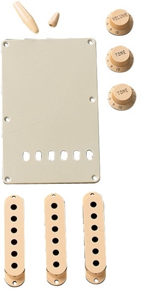 Fender Stratocaster Partes Kit Aged White