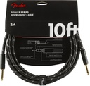 Fender Deluxe Instrument Cable Black Tweed 3m