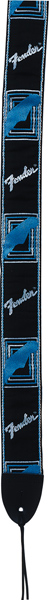 Fender 2'' Monogrammed Strap Black/Light Grey/Blue