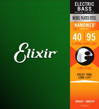 Elixir 40/95 Super Light Nickel Plated Steel 14002 Long Scale