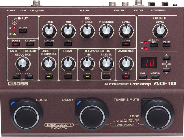 Boss AD-10 Acoustic Preamp & FX