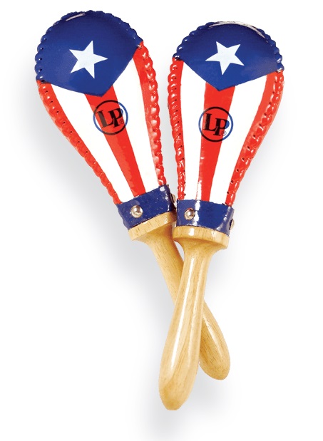 Latin Percussion LP393-PR Puerto Rican Flag Maracas