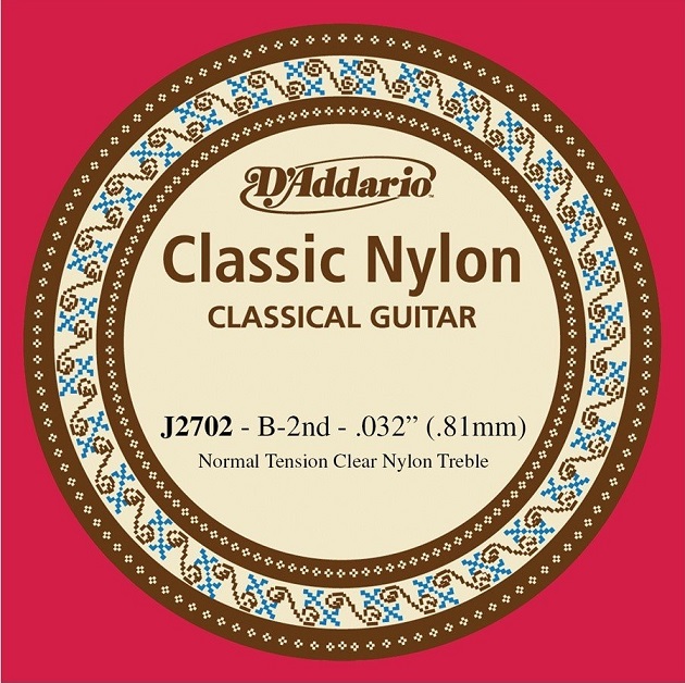 Daddario J2702, 2ª corda em nylon (Si)