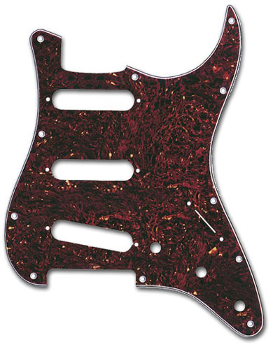 Fender Contemporary Strat Pickguard SSS Tortoise Shell