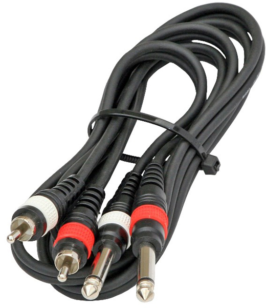 Hilec 2-0435, 2x RCA + 2x mono Jack, 3m