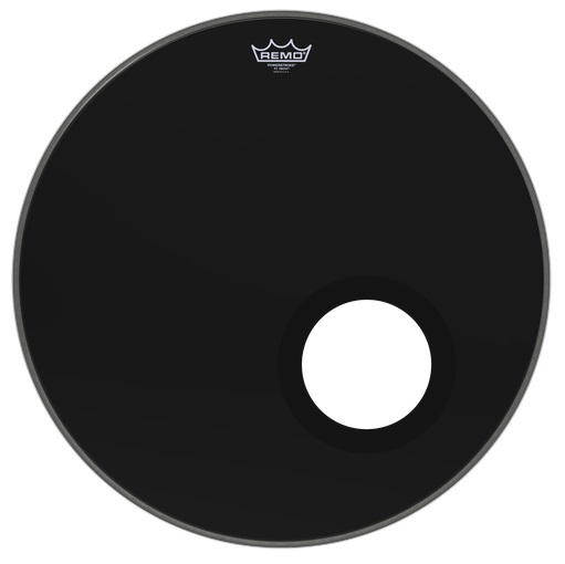 Remo Powerstroke 3 Ebony Bombo 22" c/ Furo