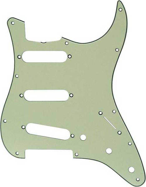 Fender 60s Era Strat SSS Pickguard '62 Mint Green