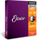 Elixir Nanoweb 11/52 Custom Light Bronze 11027
