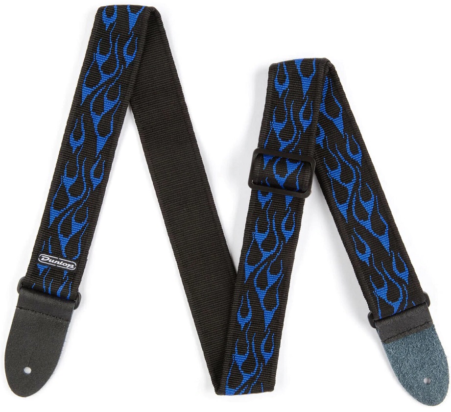 Dunlop D38-11BL Classic Strap Flambe Blue