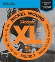 Daddario EXL110-7 Regular Light 10/59 Nickel Wound, 7 cordas