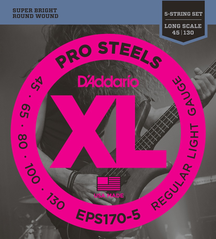 Daddario EPS170-5 Light Long Scale 45/130 Pro Steels