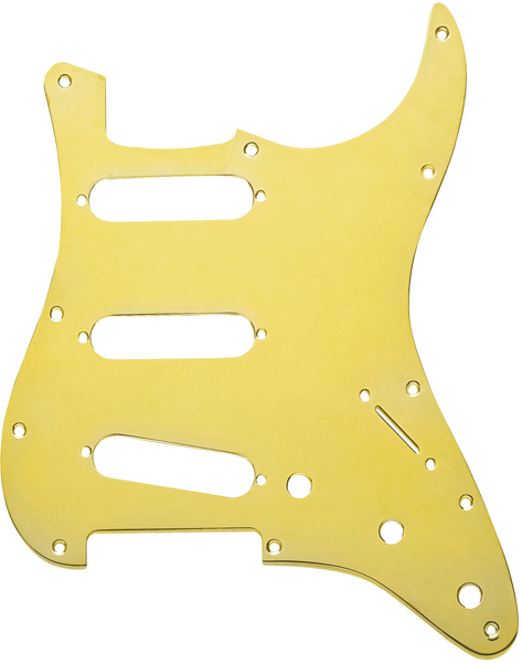 Fender Contemporary Strat Pickguard SSS Gold