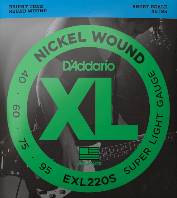 Daddario EXL220S 40/95 Short Scale Nickel Wound