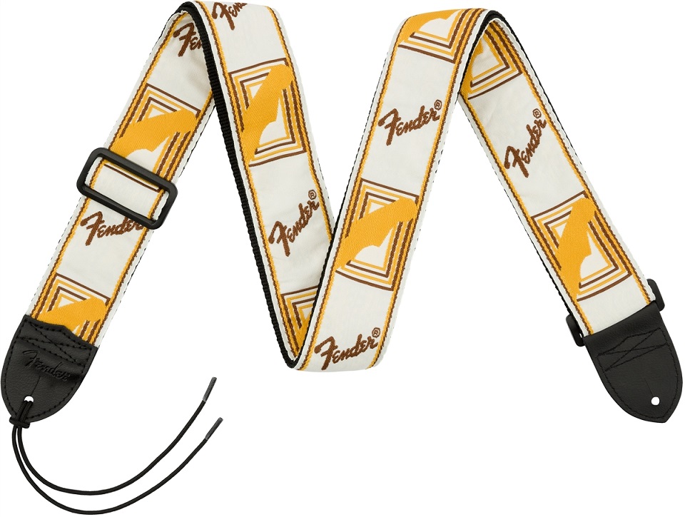 Fender 2'' Monogrammed Strap White/Brown/Yellow