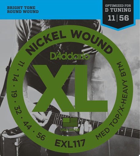 Daddario EXL117 11/56 Nickel Wound