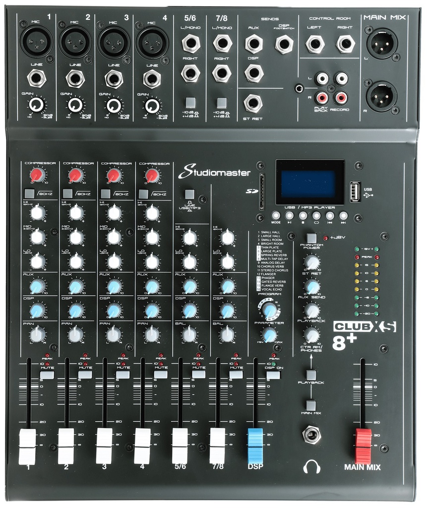 Studiomaster Club XS 8+