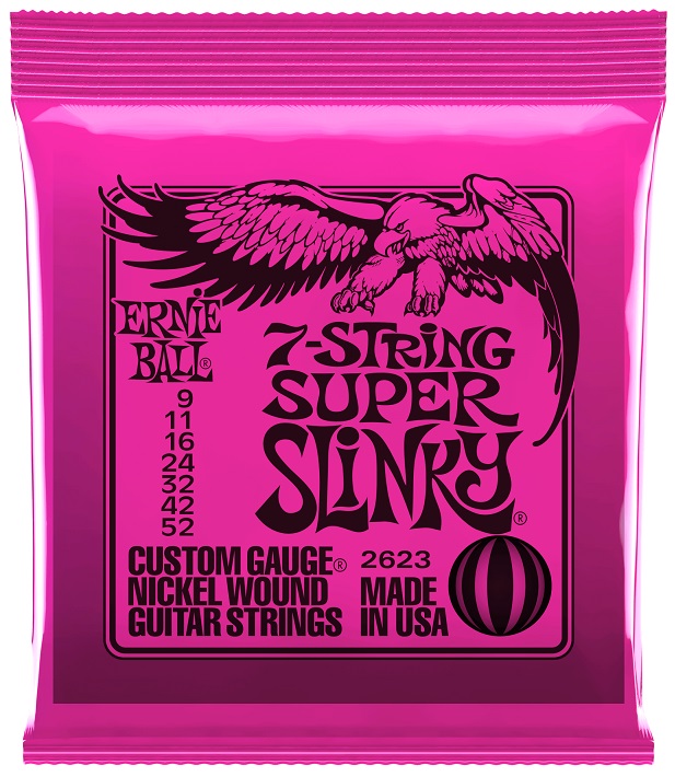 Ernie Ball 2623 Super Slinky 7 Cordas 9/52