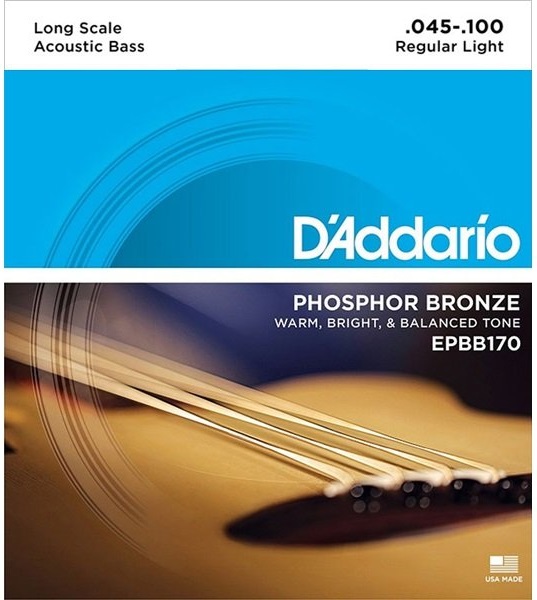 Daddario EPBB170 Long Scale 45/100, cordas para baixo acústico