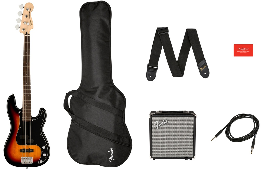 Fender Squier Affinity P Bass PJ Pack 3-SB