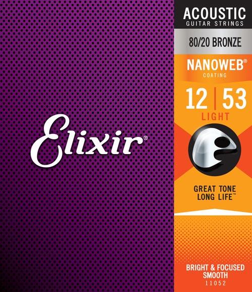 Elixir Nanoweb 12/53 Light Bronze 11052