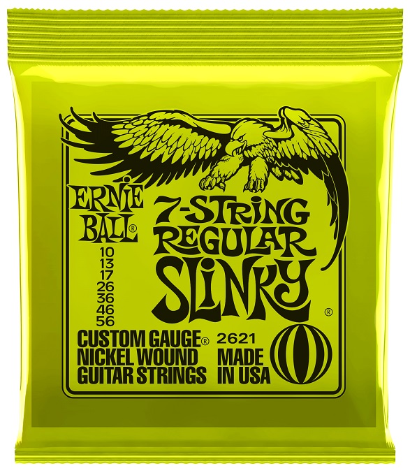 Ernie Ball 2621 Regular Slinky 7 Cordas 10/56