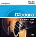 Daddario EJ11 Light 12/53 Bronze