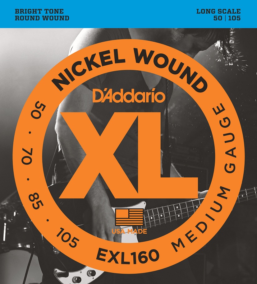 Daddario EXL160 Medium Long Scale 50/105 Nickel Wound