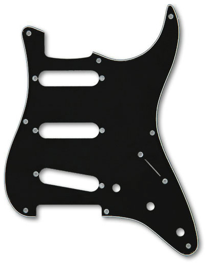 Fender 50s Era Strat SSS Pickguard '57 Black