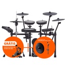 Roland TD-17KVX2 E-Drum com OFERTA de pedal DW-2000 + 1x Roland CY-12C + 1x Roland MDY-Cymbal Stand