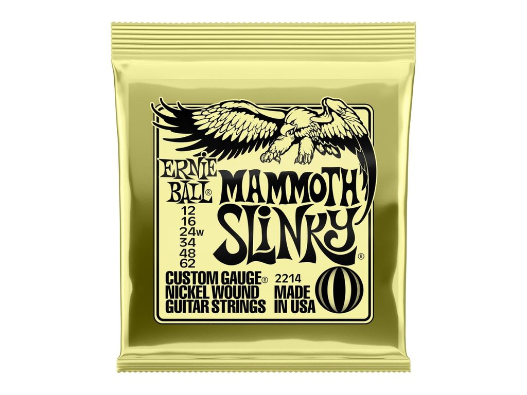 Ernie Ball EB2214 Mammoth Slinky Guitar Strings 12/62