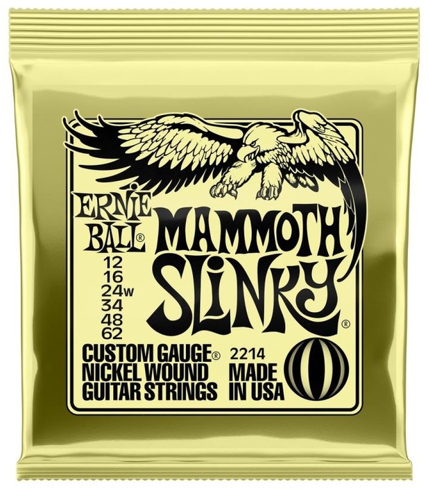 Ernie Ball EB2214 Mammoth Slinky Guitar Strings 12/62