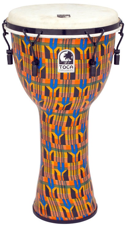 Toca SFDMX-12K 12" Freestyle Djembe Kente Cloth