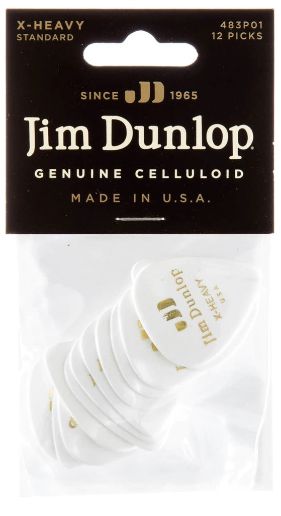 Dunlop Guitar Pick Celluloid Extra Heavy