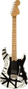 EVH Striped Series '78 Eruption White with Black Stripes Relic