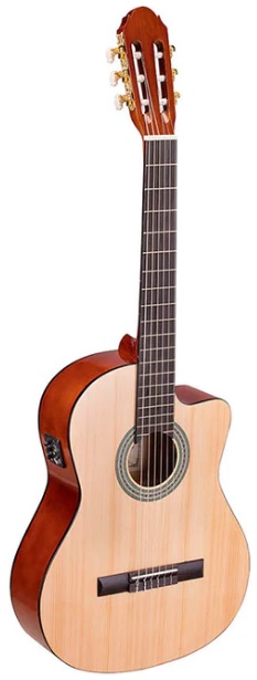 Toledo Primera Spruce 4/4 Cutaway Amplificada c/ Pickup