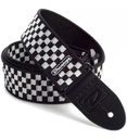 Dunlop Classic Black White Check Strap D3831BK