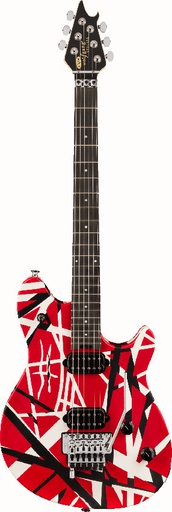 [A/009680] EVH Wolfgang Special Striped Red Black and White