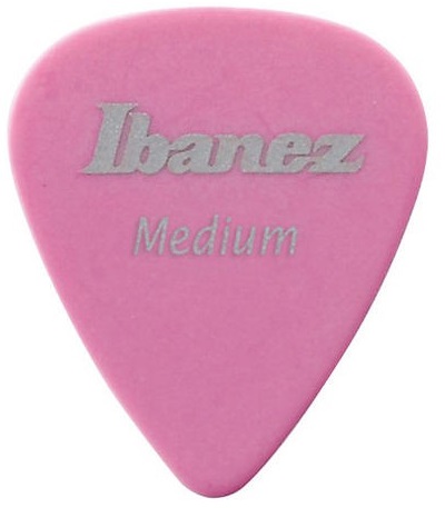 [A/009767] Ibanez Celluloid Pink Pick, Medium, 0.73mm