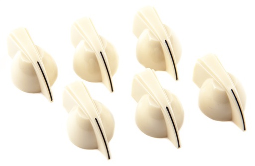 [A/010009] Fender Chicken Head Amplifier Knobs, Cream