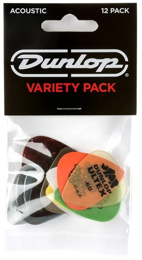 [A/010389] Dunlop Guitar Pick Acoustic Variety Pack PVP112