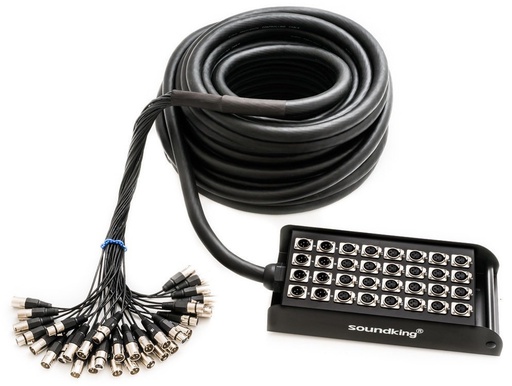 [A/010723] Soundking AH112 30, Stagebox com 30 metros, 24 entradas e 8 saídas